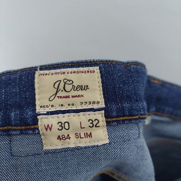 J. Crew Mens 484 Slim fit jeans Denim size 30 - Picture 10 of 10